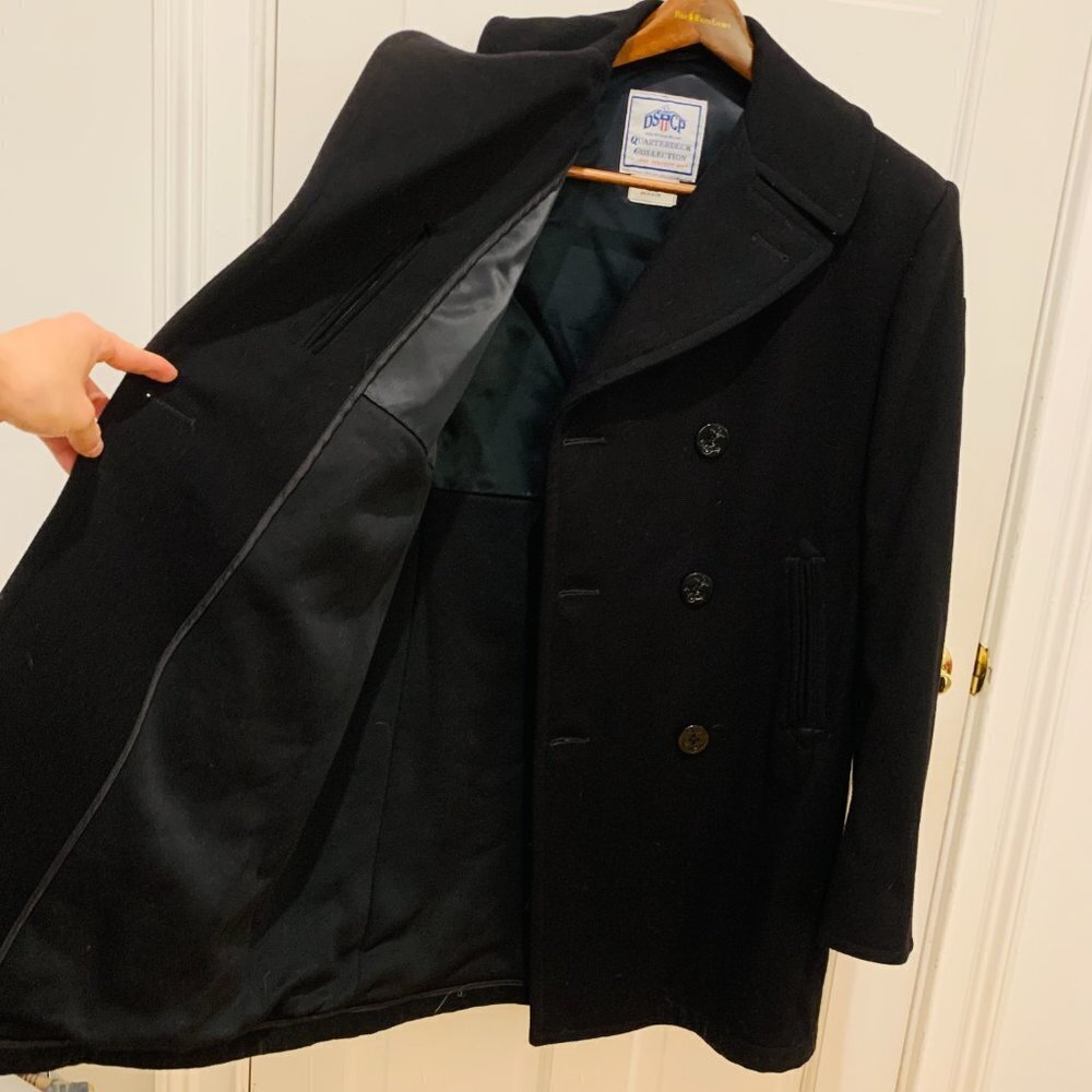 DSCP Quarterdeck Collection Genuine Navy Issue Wool Pea Coat Size 42XL MINT!!! - Picture 11 of 16
